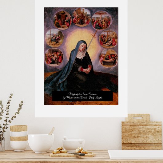 Poster Vierge des Sept Douleurs (Cuisine)