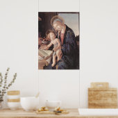Poster Vierge du Livre - Botticelli - c1480 (Cuisine)