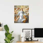 Poster Vierge en Intercesseur - Anthony van Dyck Beaux-Ar (Bureau à domicile)