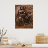 Poster Vierge, Enfant, Sainte-Anne, Saint-Jean-Baptiste (Cuisine)