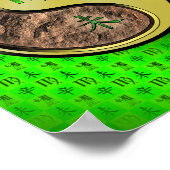 Poster Vierge et chèvre métallique (Coin)