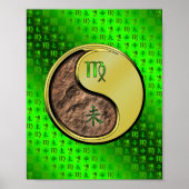 Poster Vierge et chèvre métallique (Devant)