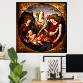 Poster Vierge et enfant (Bureau à domicile)