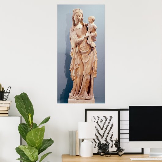 Poster Vierge et enfant (Bureau à domicile)