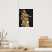 Poster Vierge et Enfant, 17ème siècle (bois doré) (Cuisine)