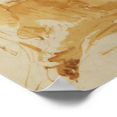 Poster Vierge et enfant adoré par les évêques, les moines (Coin)