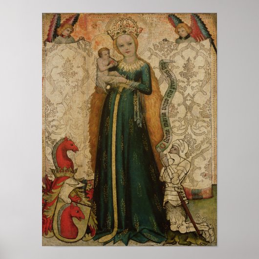 Poster Vierge et enfant aux oreilles de maïs, 1440-50 (Devant)