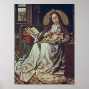 Poster Vierge et enfant avant un Firescreen, c.1440