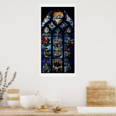 Poster Vierge et Enfant avec anges et portraits reflet (Cuisine)