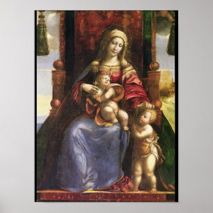 Poster Vierge et enfant avec le bébé St. John
