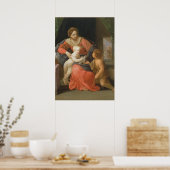 Poster Vierge et enfant avec Saint Jean le Baptiste (Cuisine)