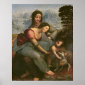 Poster Vierge et enfant avec Sainte-Anne, c.1510 (Devant)
