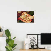 Poster Vierge et enfant avec saints (Bureau à domicile)