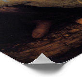 Poster Vierge et enfant avec St.Anne & Lamb (Coin)