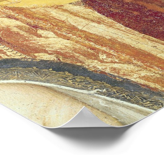 Poster Vierge et enfant Enthroné de six anges (Coin)