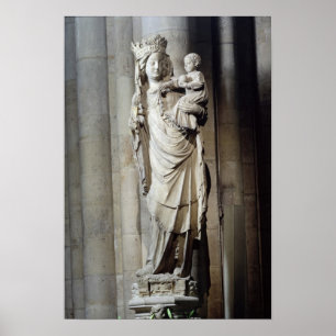 Poster Vierge et Enfant, Notre-Dame de Paris
