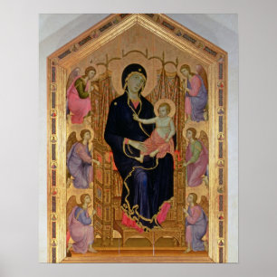 Poster Vierge et Enfant (Rucellai Madonna) 1285 (tempéra