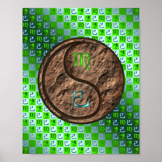 Poster Vierge et Serpent de la Terre (Devant)