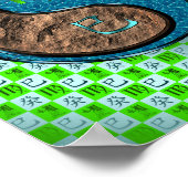 Poster Vierge et serpent d'eau (Coin)