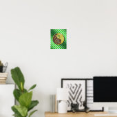 Poster Vierge et serpent métallique (Bureau à domicile)