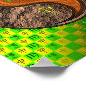 Poster Vierge et singe du bois (Coin)