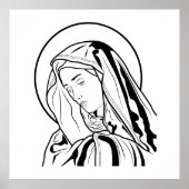 Poster Vierge Marie (Devant)