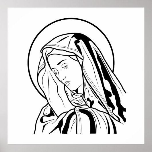 Poster Vierge Marie (Devant)