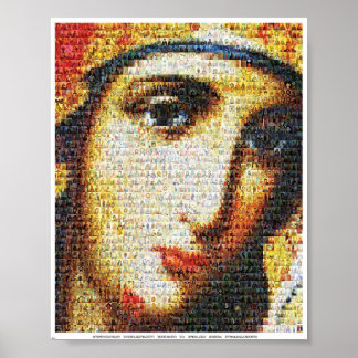 Poster Vierge Marie aux saints