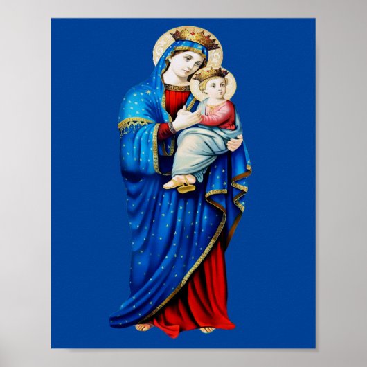 Poster Vierge Marie avec Bébé Jésus (Devant)