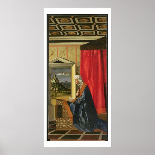 Poster Vierge Marie, du diptyque Annonciation (huile sur (Devant)
