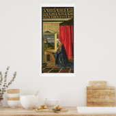 Poster Vierge Marie, du diptyque Annonciation (huile sur (Cuisine)