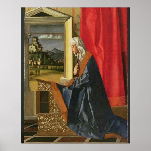 Poster Vierge Marie, du diptyque Annonciation (huile sur (Devant)