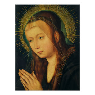 Poster Vierge Marie en prière