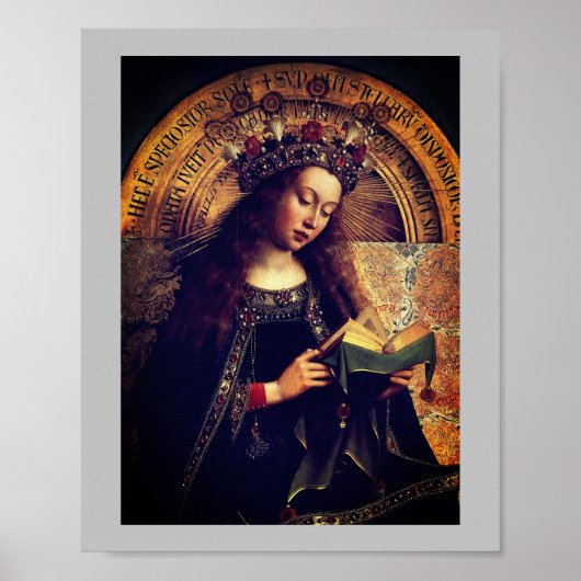 Poster Vierge Marie - Gand Altarpiece de Jan van Eyck (Devant)