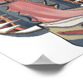 Poster Vierge Marie Notre Dame de Guadalupe peinture (Coin)