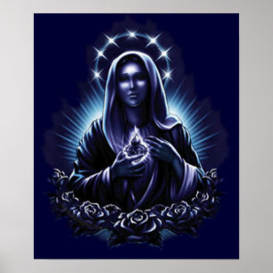 Poster Vierge mauve Marie Imprimer