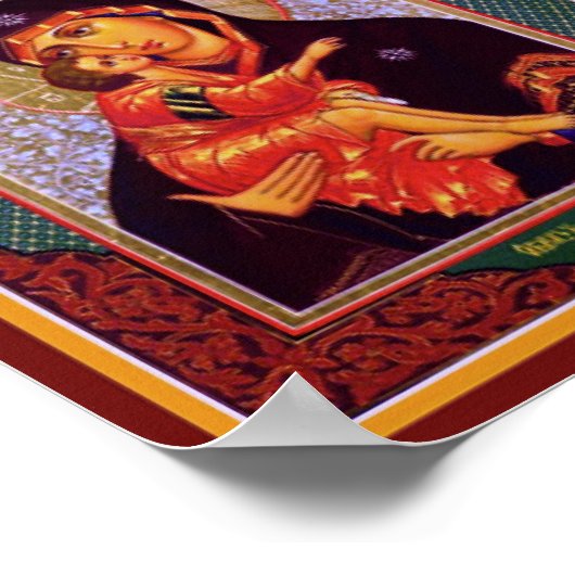 Poster Vierge Mère de Vladimir (Coin)