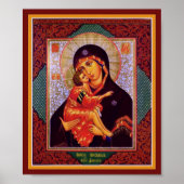 Poster Vierge Mère de Vladimir (Devant)