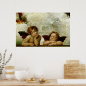 Poster "Vierge Sixtine" de Raphaël (vers 1513) (Détail) (Cuisine)