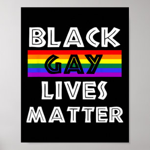 Poster Vies de gays noirs Problème Mois de l'histoire des