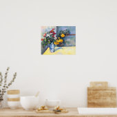 Poster Vies mortes, fleurs dans un vase de Paul Cezanne (Cuisine)