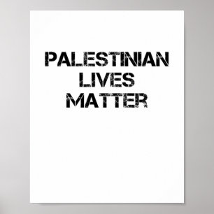 Poster Vies palestiniennes Arrêtez le génocide en Palesti