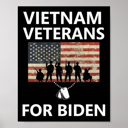 Poster Vietnam anciens combattants pour Joe Biden 2020 Pr (Devant)