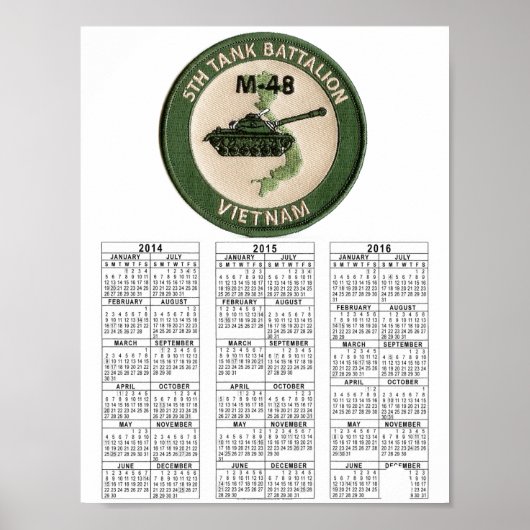 Poster VIETNAM DE LA 5e BATAILLE DE TANK (Devant)