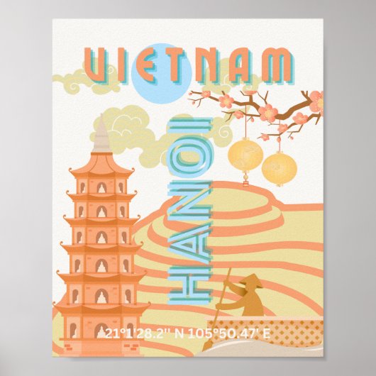 Poster Vietnam Travel Art (Devant)