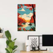 Poster Vietnam Vintage (Bureau à domicile)