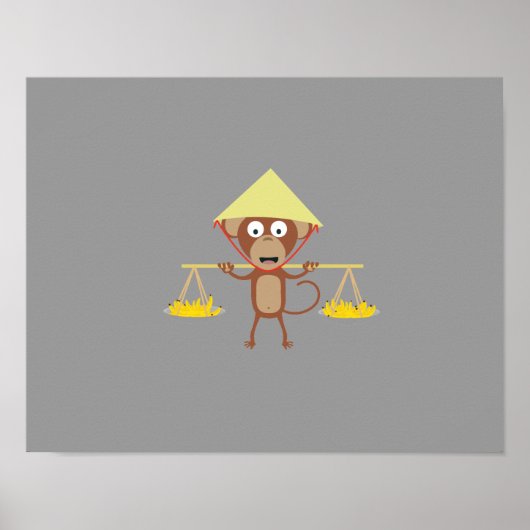 Poster Vietnamese monkey (Devant)