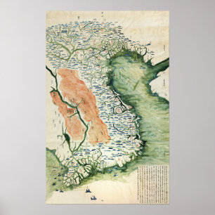 Poster VietnamPanoramic MapVietnam