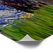 Poster Vieux anglais (F) - Nuit étoilée (Coin)