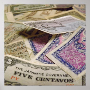 Poster Vieux argent militaire